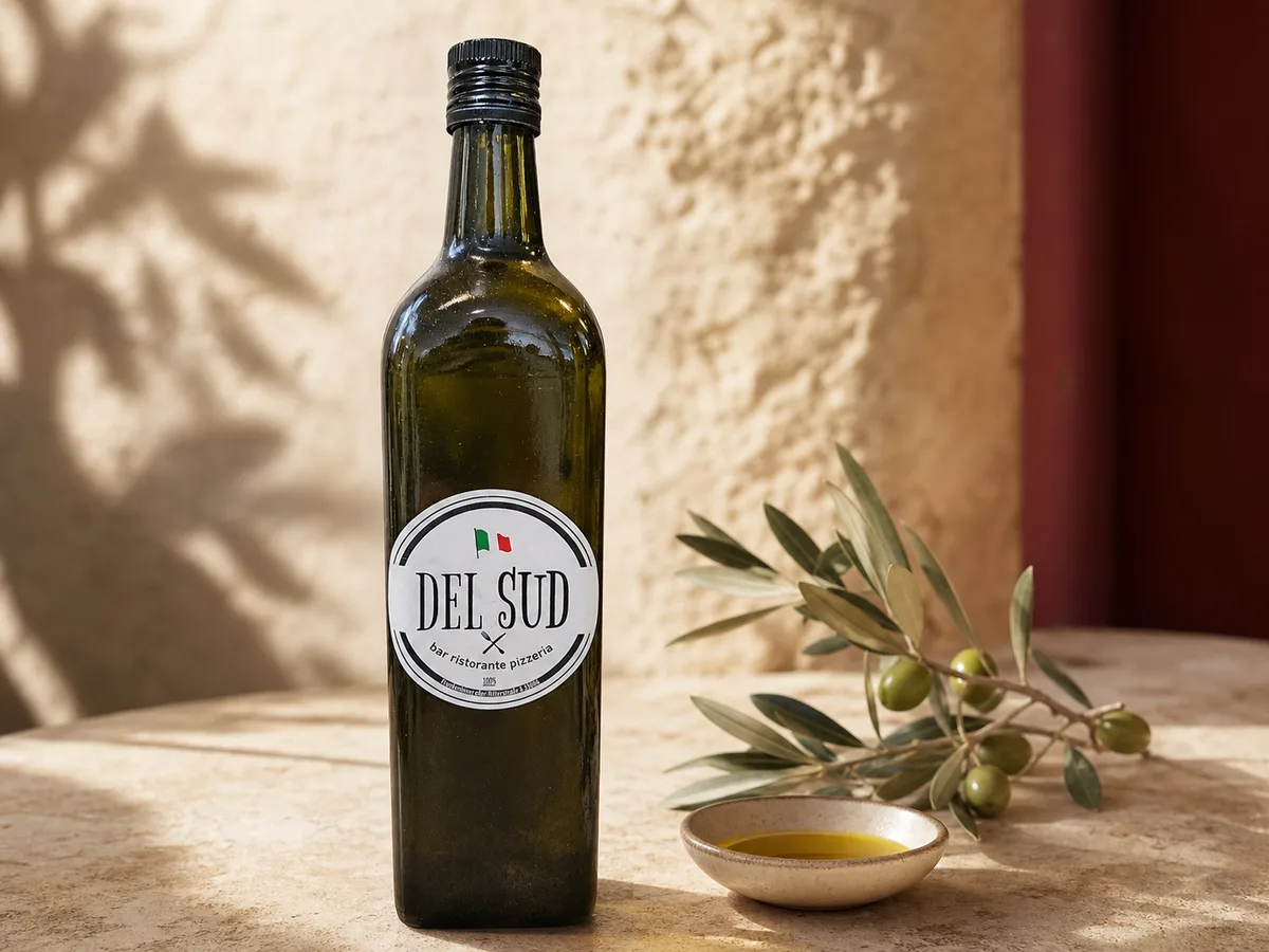 Natives Olivenöl aus eigener Herstellung im Del Sud